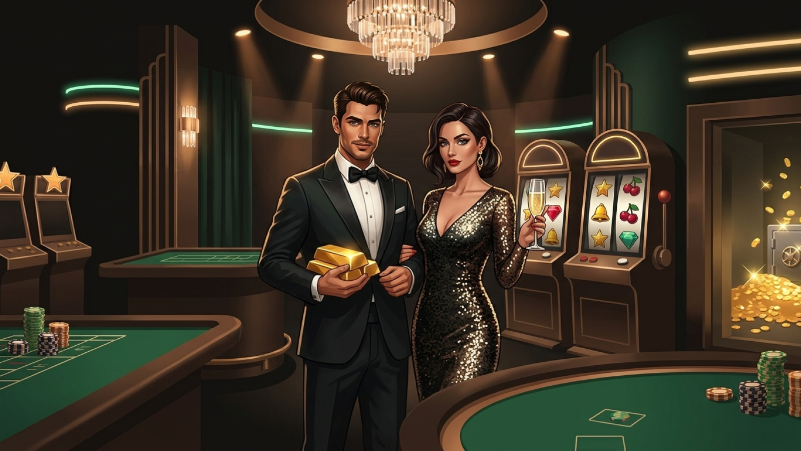 Ritzo Casino: Illustrative Szene; Bewertung: 6.4/10; Lizenz: Curaçao (CGA)